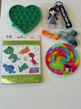 Krafty Kids Diamond Art Sticker, Fidget Toy, Wednesday Key Charm & Face Mask